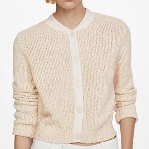 Mango Cream Women's Cardigan